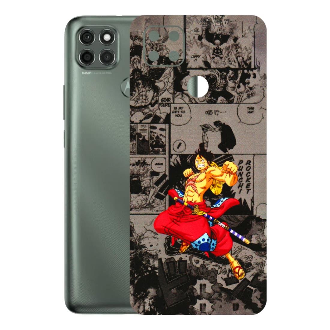 Motorola Phone Skins (All Models) - One Piece Rocket Punch Manga - 3D Embossed Finish (L-25) Motorola Moto G9 Power