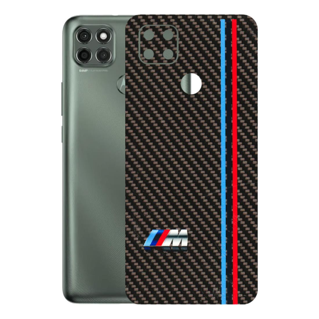 Motorola Phone Skins (All Models) - BM Carbon Fiber Feels - 3D Embossed Finish (L-38) Motorola Moto G9 Power