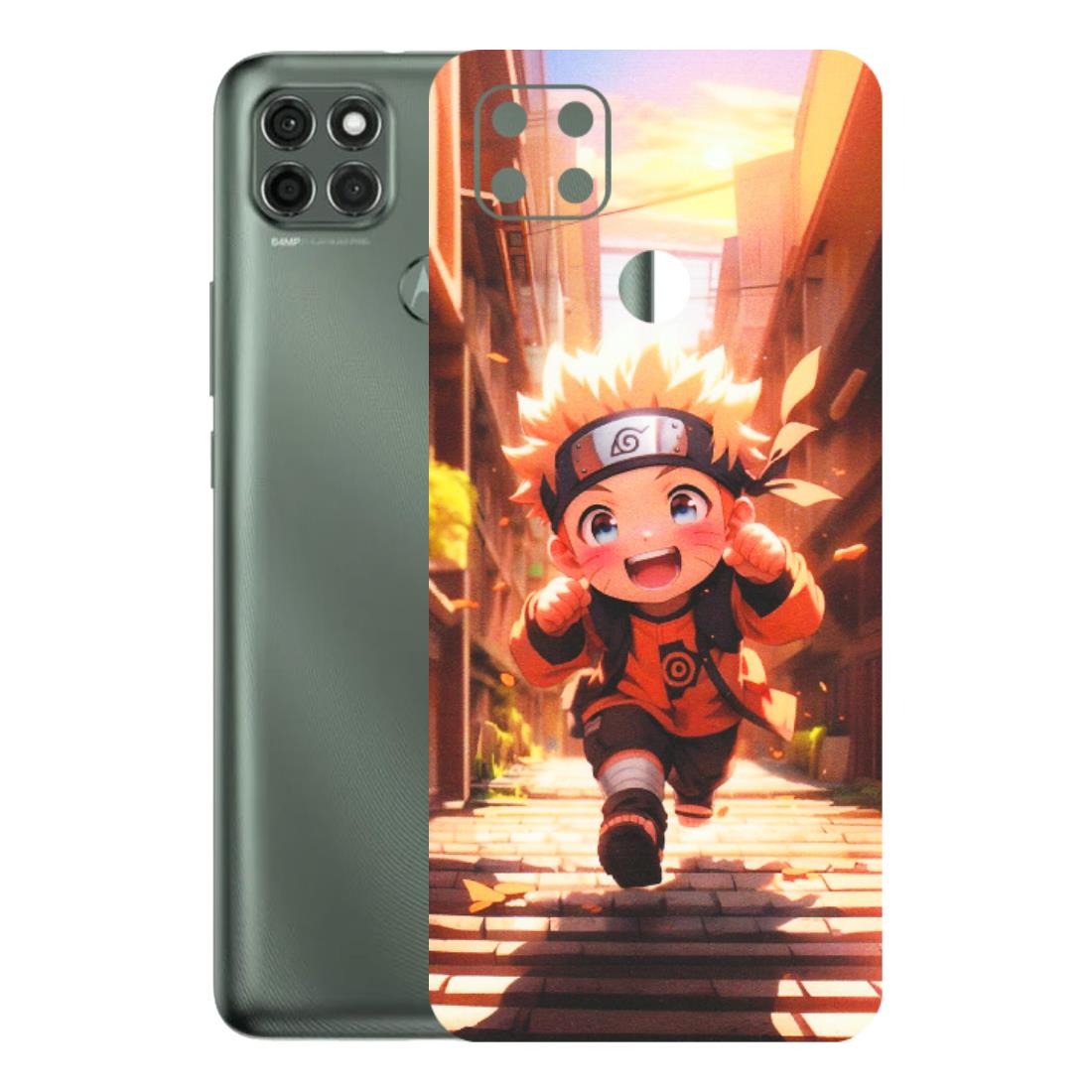 Motorola Phone Skins (All Models) - Naruto Cute Toon Running - Matte Finish (M-04) Motorola Moto G9 Power