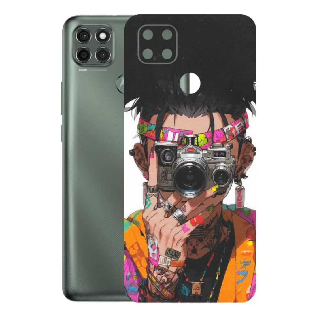 Motorola Phone Skins (All Models) - Camera Lover Girl - Matte Finish (M-09) Motorola Moto G9 Power