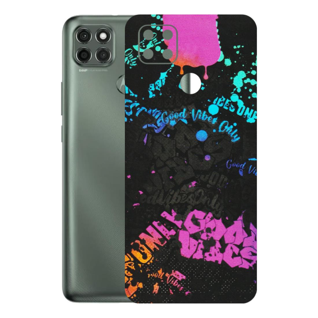 Motorola Phone Skins (All Models) - Majestic Black Vibes - Matte Finish (M-62) Motorola Moto G9 Power
