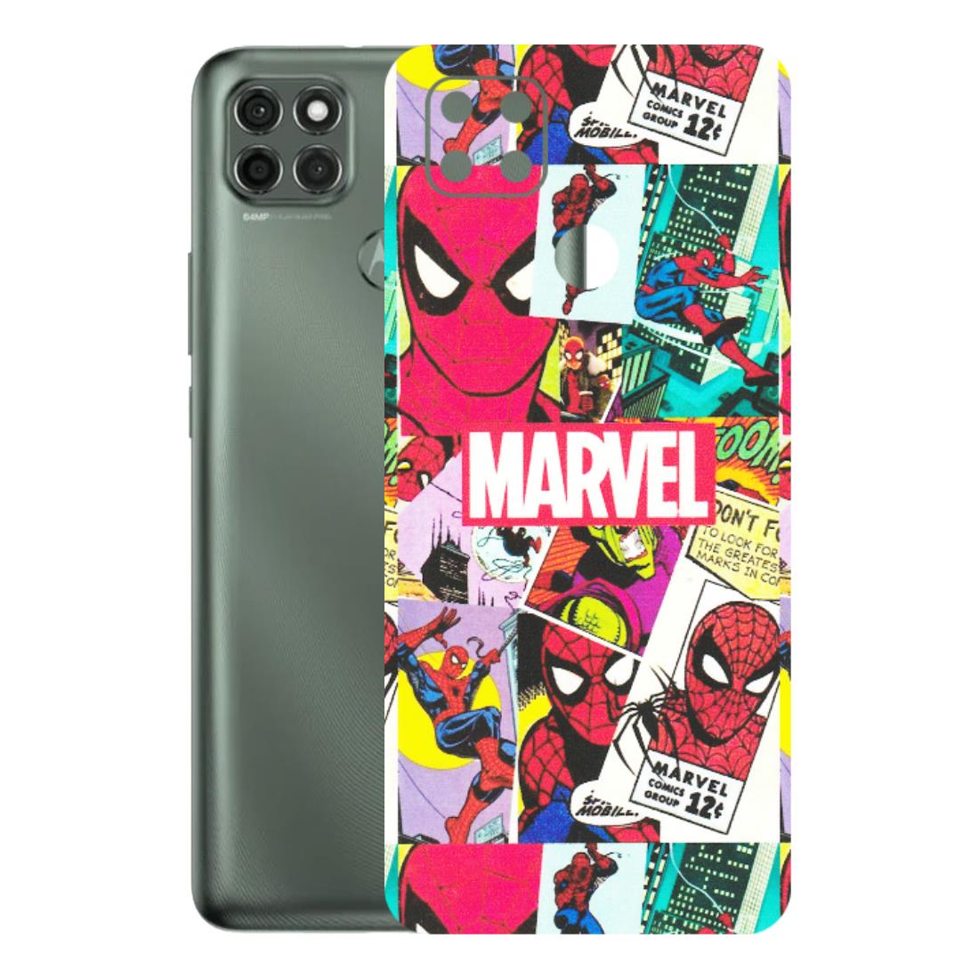 Motorola Phone Skins (All Models) - Marvel Comic Spiderman Grafitti - Matte Finish (M-72) Motorola Moto G9 Power