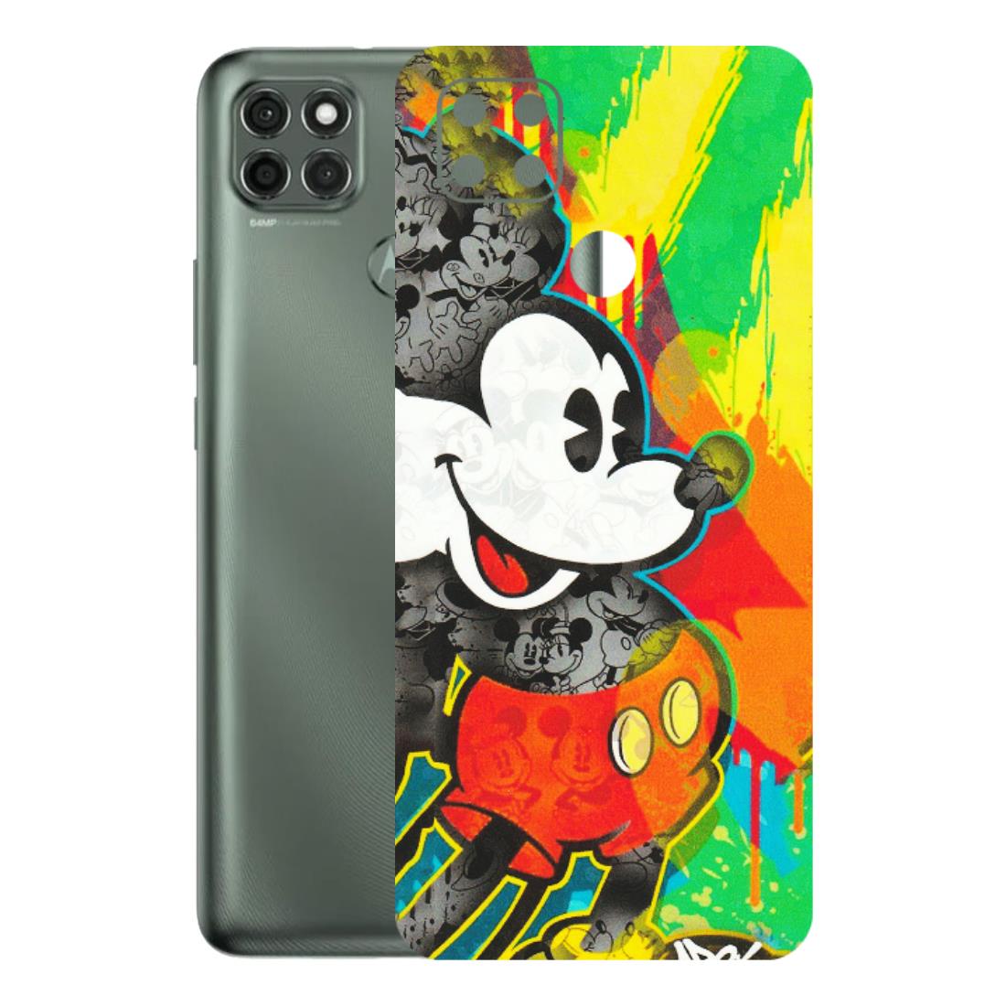 Motorola Phone Skins (All Models) - Multiple Mickey With Colourful Texture - Matte Finish (M-84) Motorola Moto G9 Power
