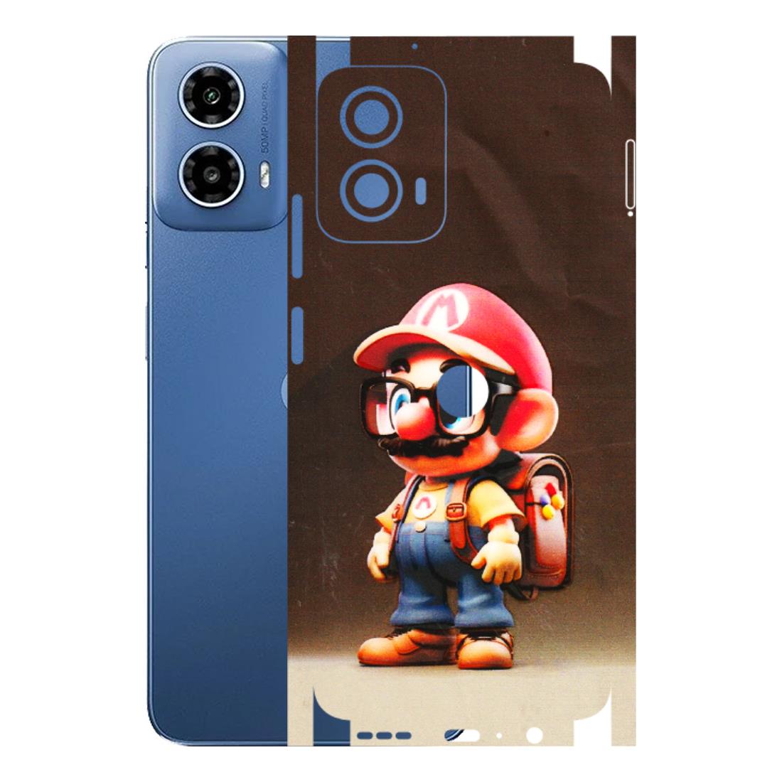 Motorola Phone Skins (All Models) - Little Mario - 3D Embossed Finish (L-119) Motorola Moto G 34 (5G)