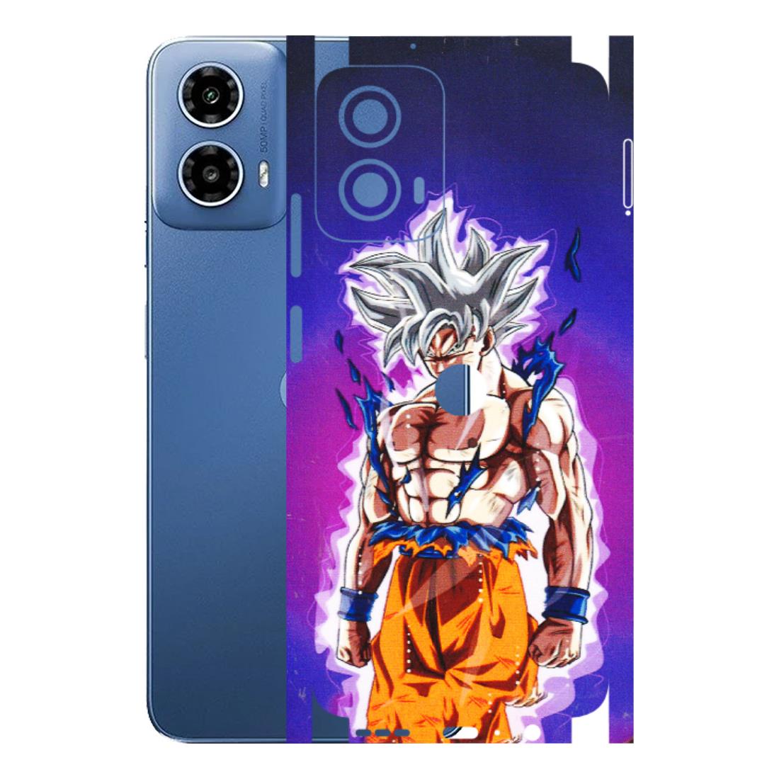 Motorola Phone Skins (All Models) - Goku Purple Anime - 3D Embossed Finish (L-147) Motorola Moto G 34 (5G)