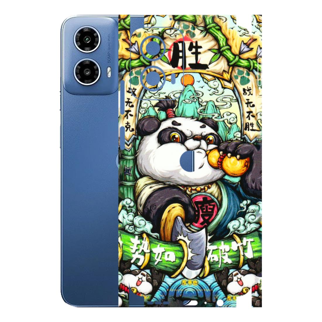 Motorola Phone Skins (All Models) - Royal Rich Panda - 3D Embossed Finish (L-170) Motorola Moto G 34 (5G)