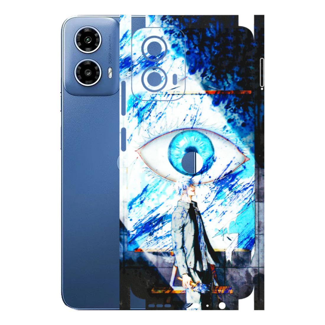 Motorola Phone Skins (All Models) - Gojo Satoru evil eye - 3D Embossed Finish (L-239) Motorola Moto G 34 (5G)