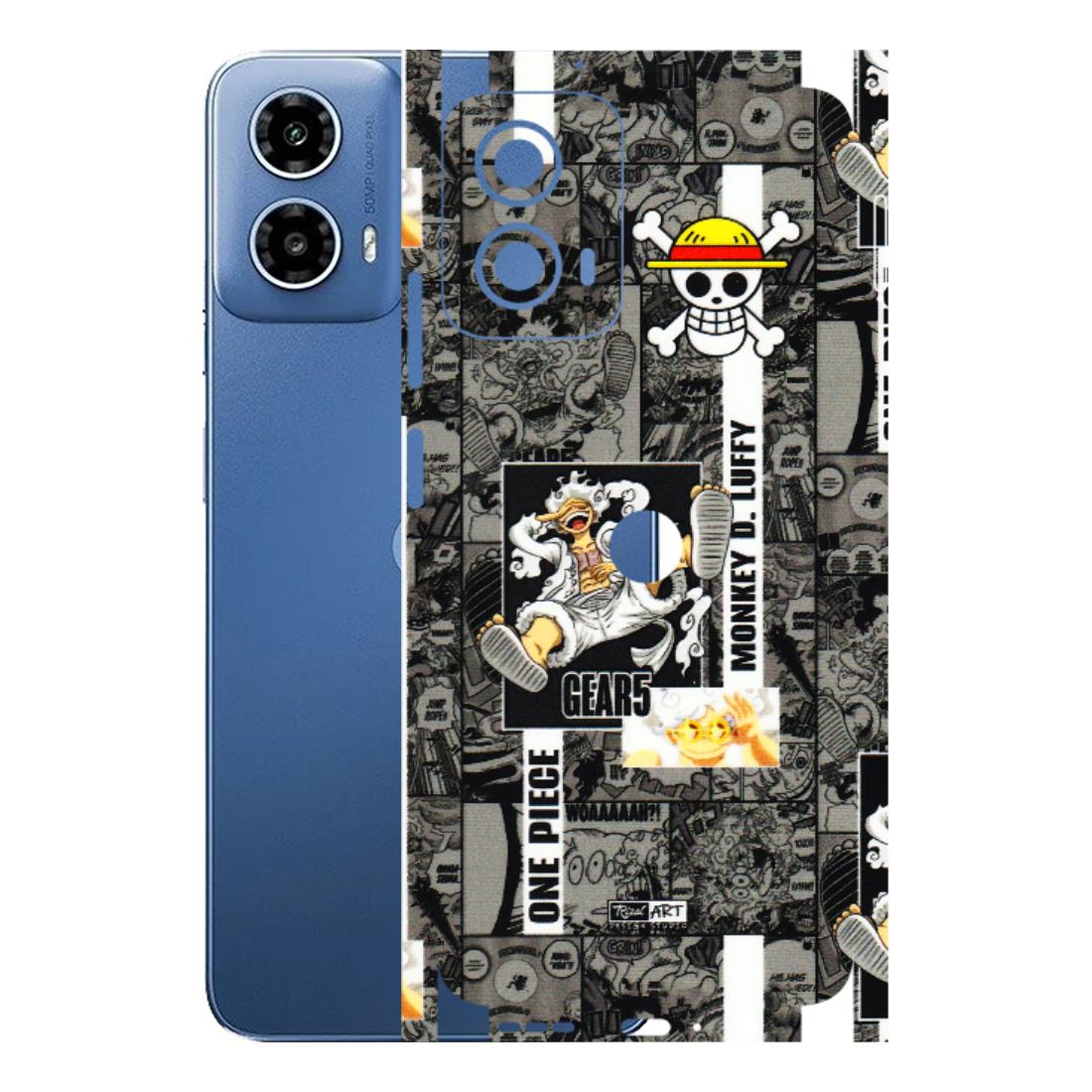 Motorola Phone Skins (All Models) - Cuffy Anime MonkeyCamic - 3D Embossed Finish (L-242) Motorola Moto G 34 (5G)