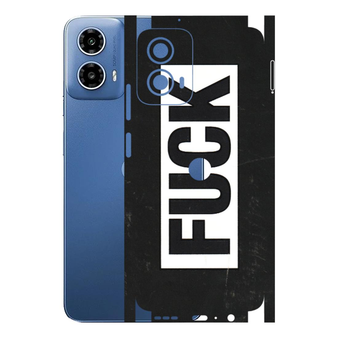 Motorola Phone Skins (All Models) - The F Word - 3D Embossed Finish (L-255) Motorola Moto G 34 (5G)