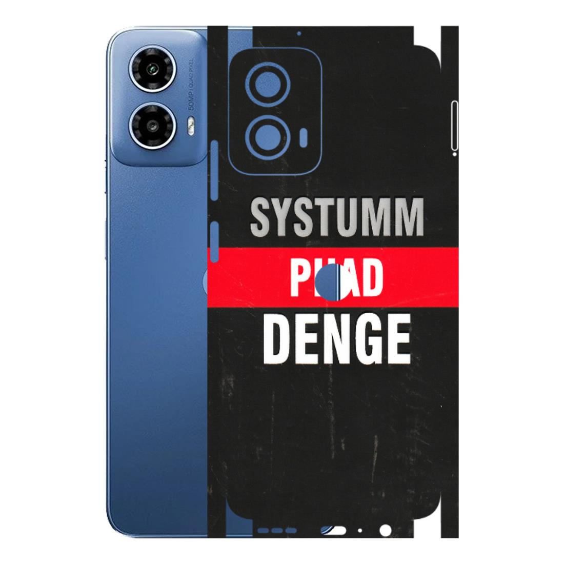 Motorola Phone Skins (All Models) - Systumm Phad Denge - 3D Embossed Finish (L-278) Motorola Moto G 34 (5G)