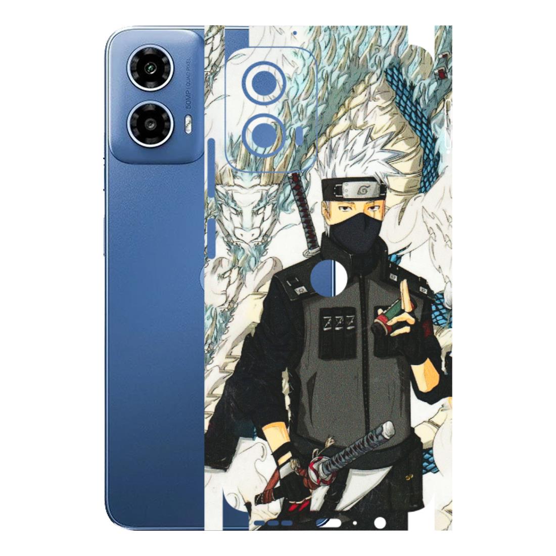 Motorola Phone Skins (All Models) - Kakashi Hatake Naruto Anime - 3D Embossed Finish (L-46) Motorola Moto G 34 (5G)