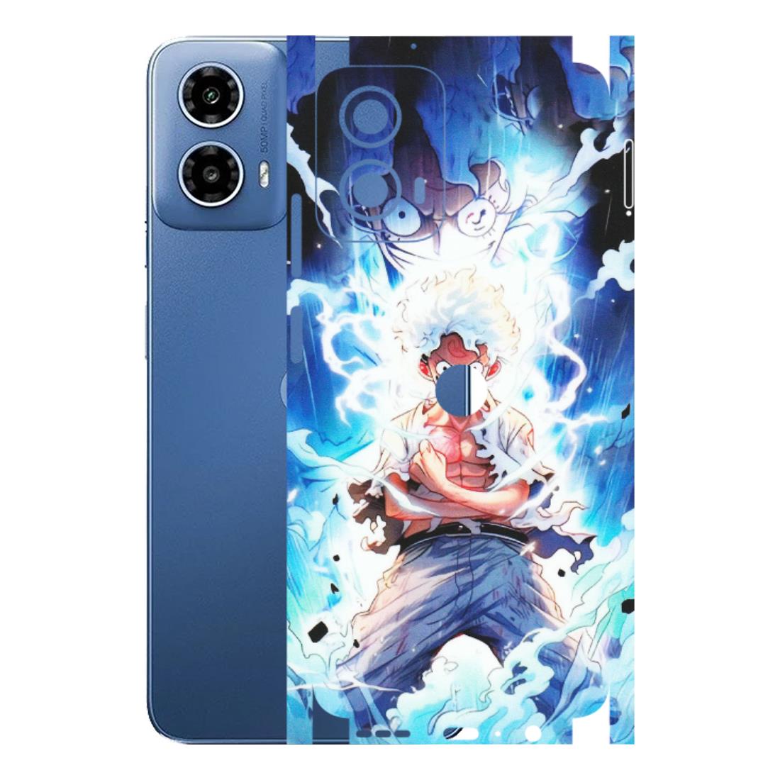 Motorola Phone Skins (All Models) - Blue Thunder Luffy Anime - Matte Finish (M-132) Motorola Moto G 34 (5G)