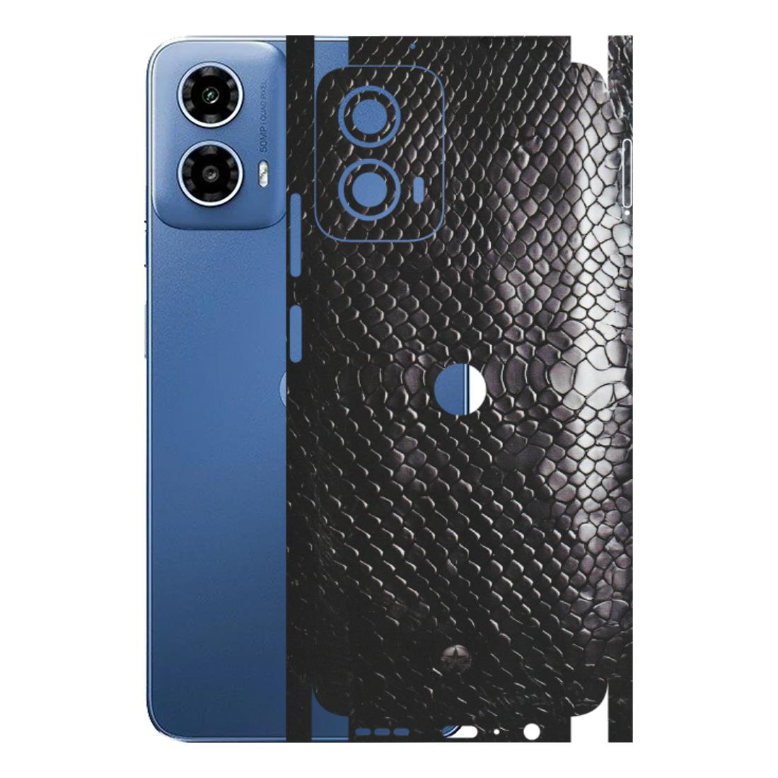 Motorola Phone Skins (All Models) - Black Snack Leather - Matte Finish (M-147) Motorola Moto G 34 (5G)