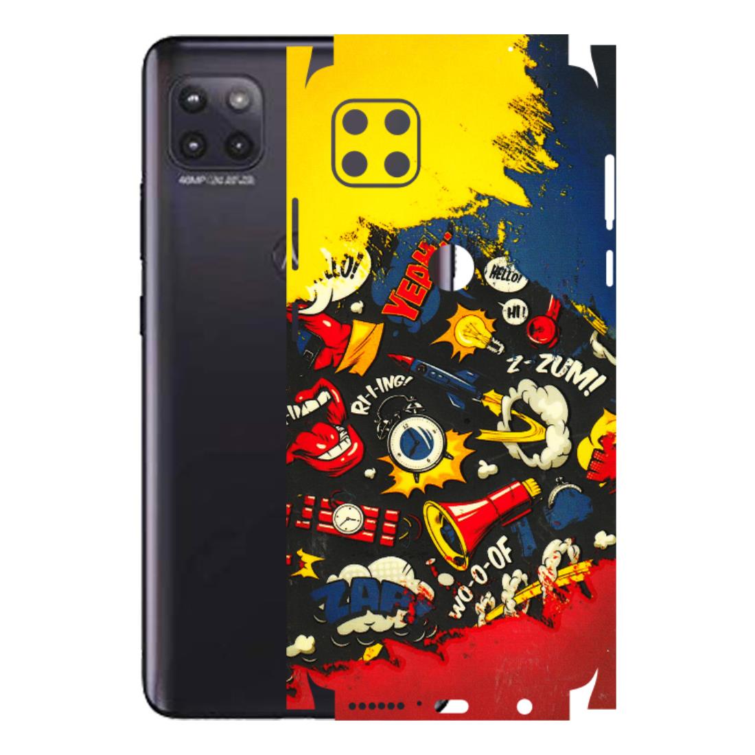 Motorola Phone Skins (All Models) - Pacific Doodle Art - 3D Embossed Finish (L-120) Motorola Moto G (5G)