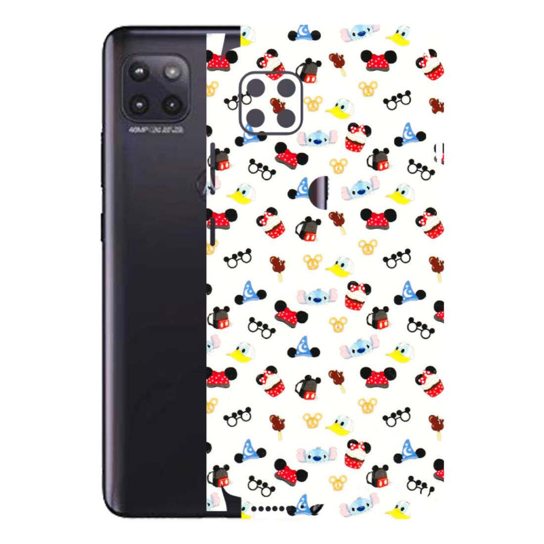Motorola Phone Skins (All Models) - Minnie Mouse & Donald Doodles s - 3D Embossed Finish (L-194) Motorola Moto G (5G)