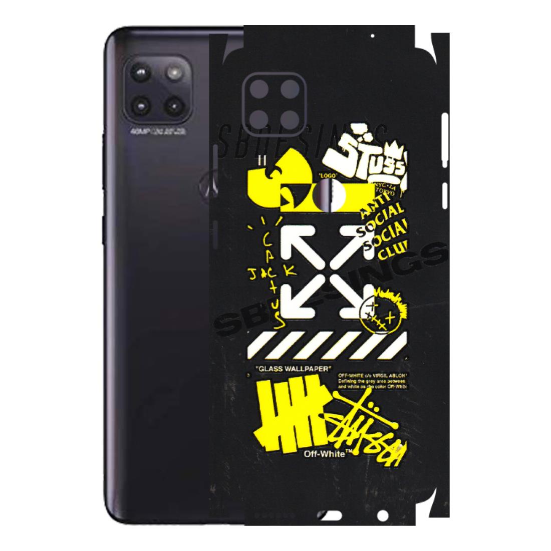 Motorola Phone Skins (All Models) - Anti Social Graffiti - 3D Embossed Finish (L-198) Motorola Moto G (5G)