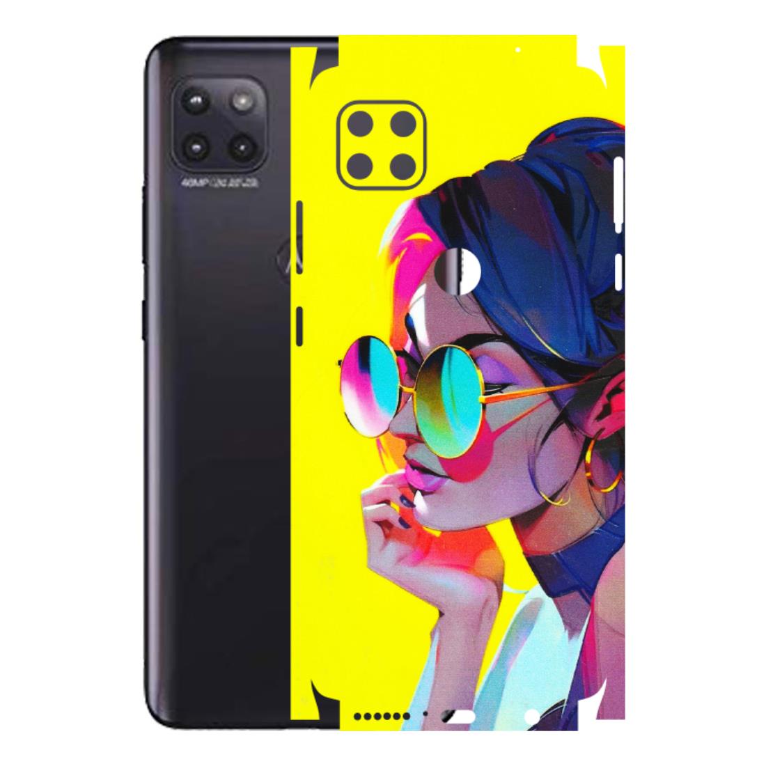 Motorola Phone Skins (All Models) - Bold Stylish Girl - 3D Embossed Finish (L-222) Motorola Moto G (5G)