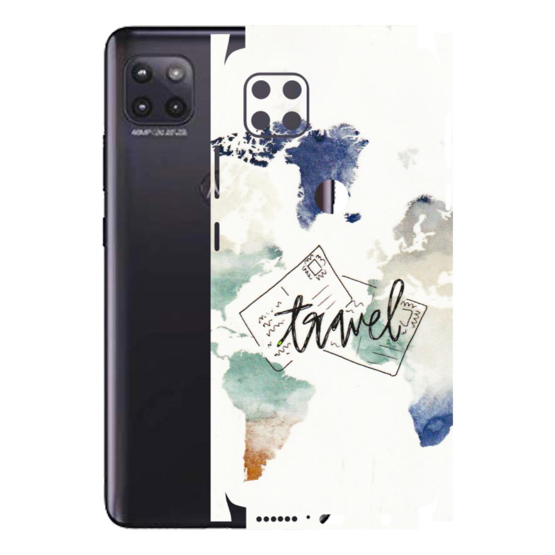 Motorola Phone Skins (All Models) - Travel The World - 3D Embossed Finish (L-232) Motorola Moto G (5G)