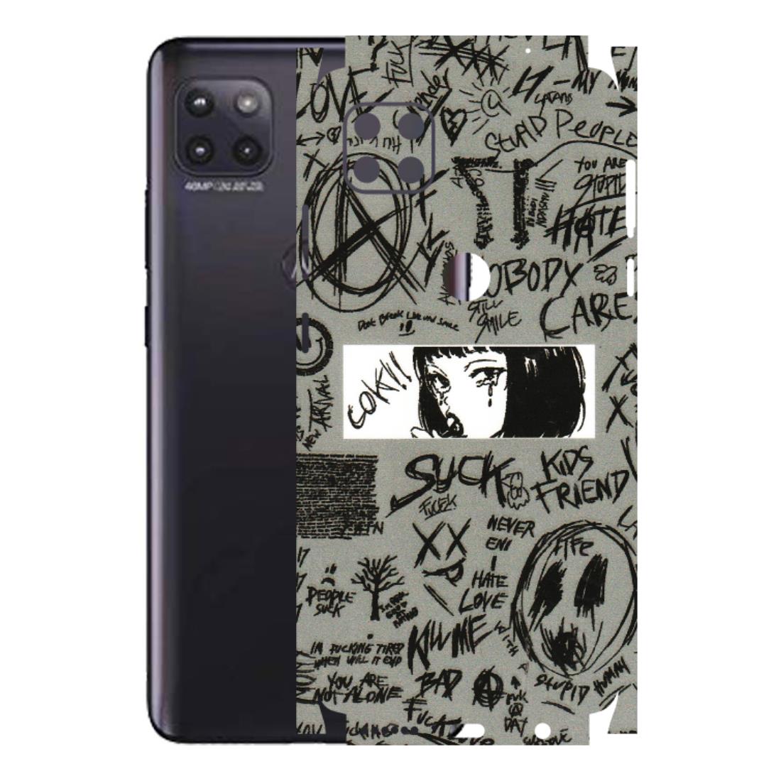 Motorola Phone Skins (All Models) - Never Have Love Anime - 3D Embossed Finish (L-260) Motorola Moto G (5G)