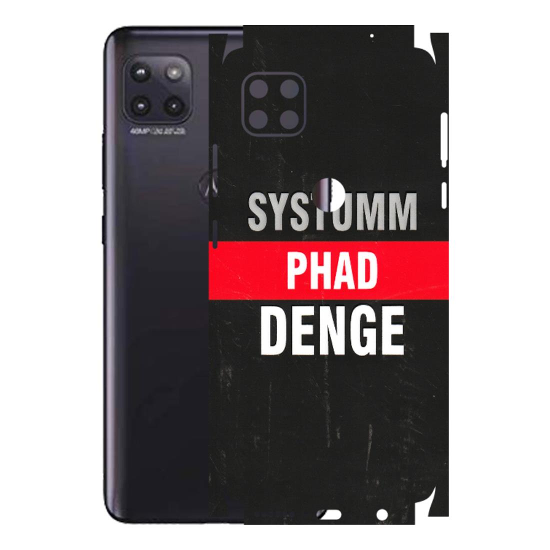Motorola Phone Skins (All Models) - Systumm Phad Denge - 3D Embossed Finish (L-278) Motorola Moto G (5G)