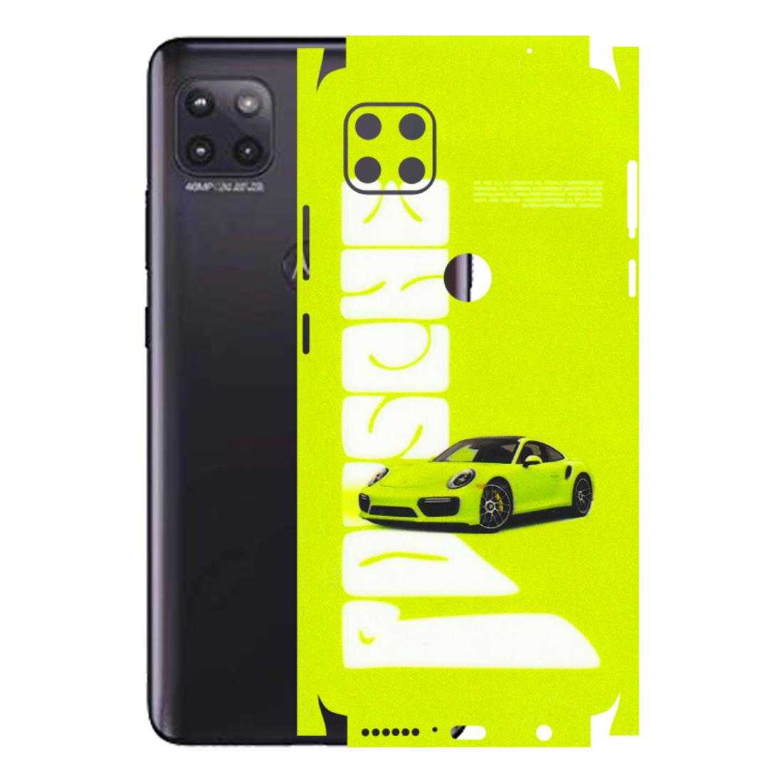 Motorola Phone Skins (All Models) - Lime Green Porche - 3D Embossed Finish (L-30) Motorola Moto G (5G)
