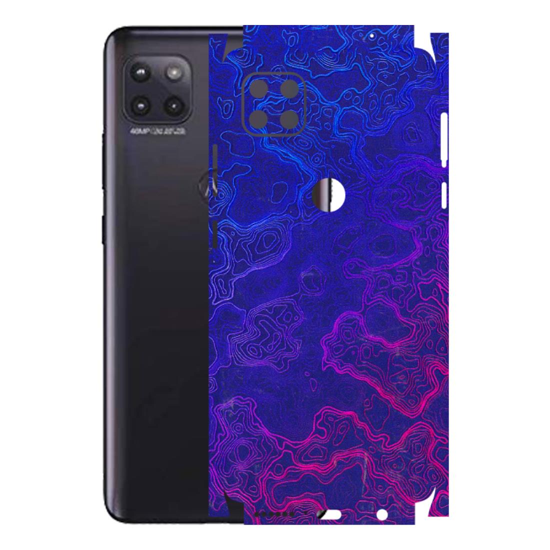 Motorola Phone Skins (All Models) - Purple Ripples Swirl - 3D Embossed Finish (L-314) Motorola Moto G (5G)