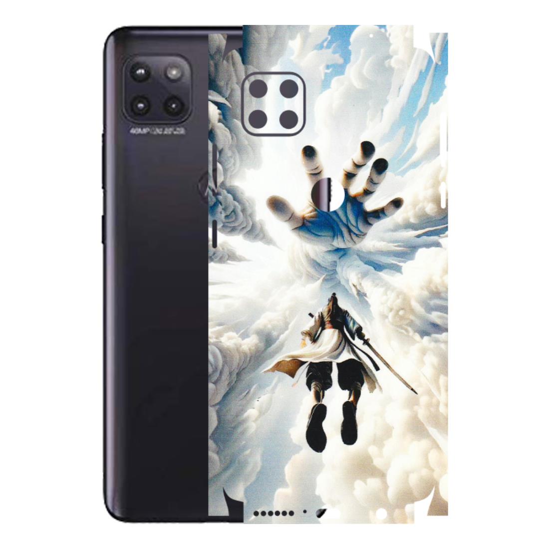 Motorola Phone Skins (All Models) - Big Hand With Monkey King - 3D Embossed Finish (L-323) Motorola Moto G (5G)