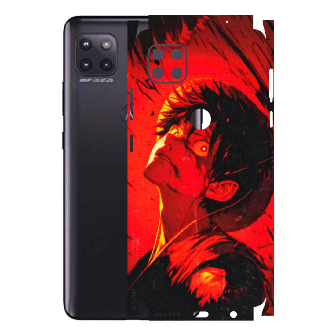 Motorola Phone Skins (All Models) - D.Luffy Power Up One Piece Anime - 3D Embossed Finish (L-326) Motorola Moto G (5G)