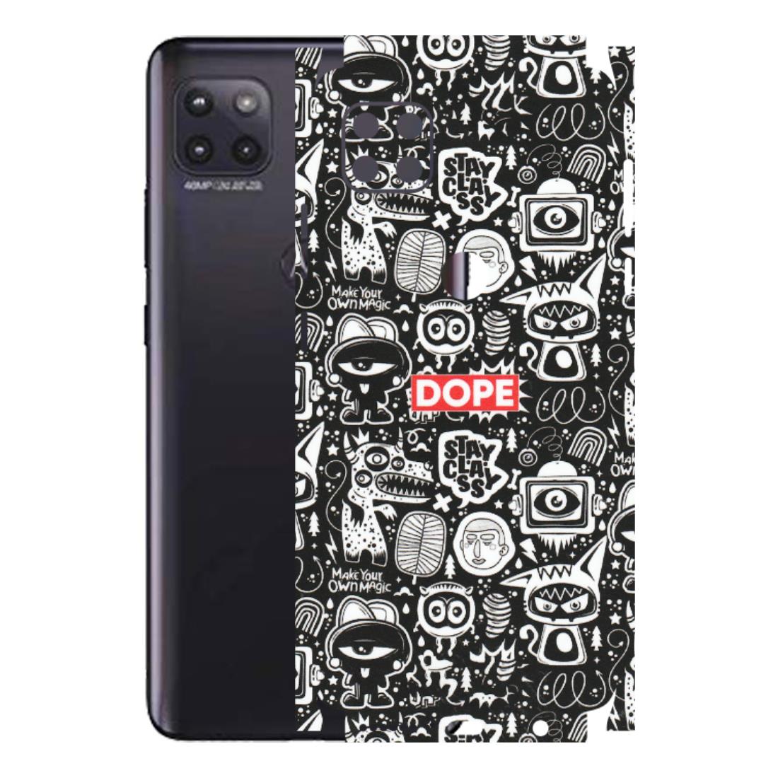 Motorola Phone Skins (All Models) - Dope Stay Classy Black Doodles - Matte Finish (M-126) Motorola Moto G (5G)