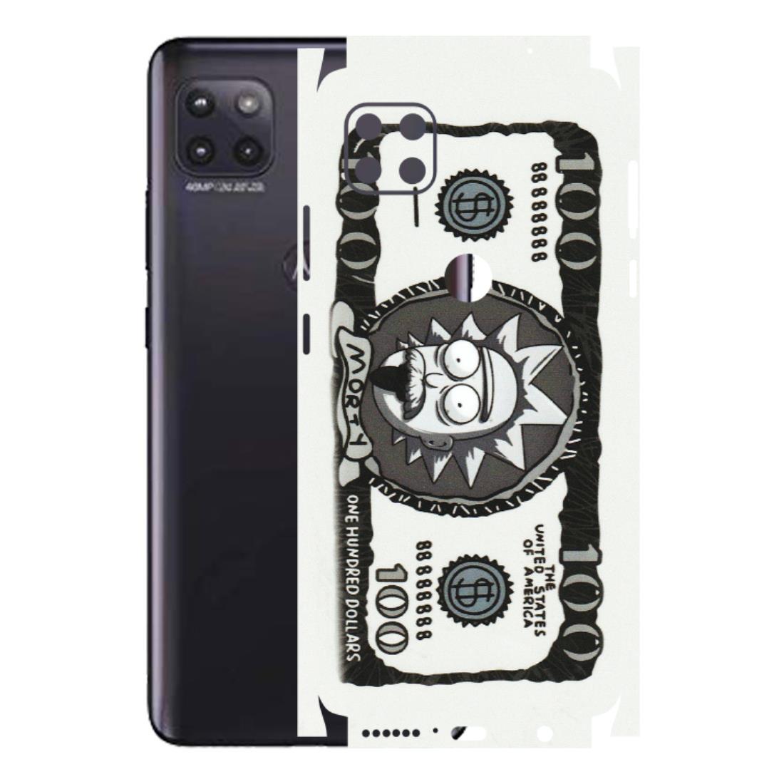Motorola Phone Skins (All Models) - Rick And Morty Hundred Dollar Anime - Matte Finish (M-161) Motorola Moto G (5G)