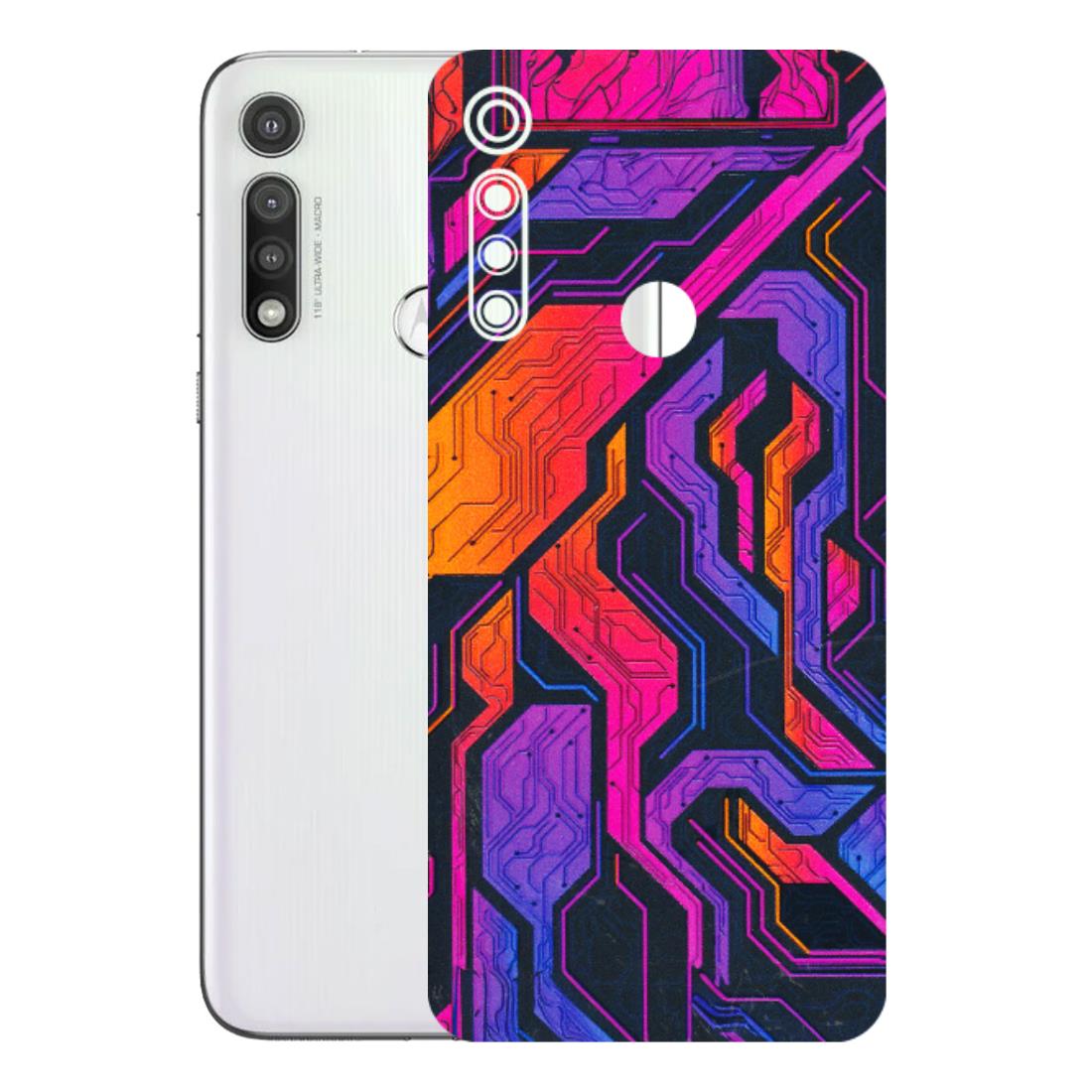 Motorola Phone Skins (All Models) - Tech Circuits Futuristic - 3D Embossed Finish (L-07) Motorola Moto G Fast