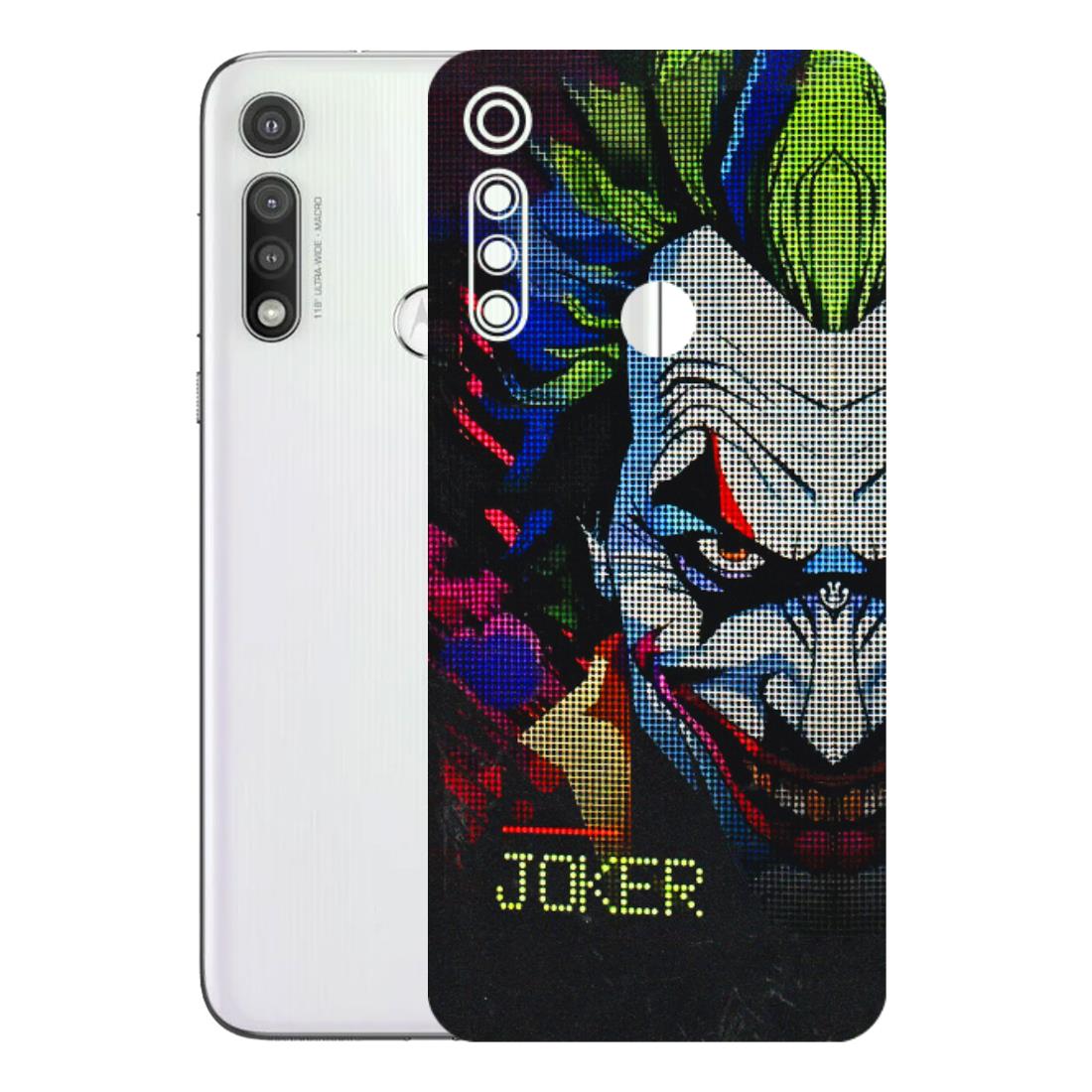Motorola Phone Skins (All Models) - Joker Dot Matrix - 3D Embossed Finish (L-08) Motorola Moto G Fast