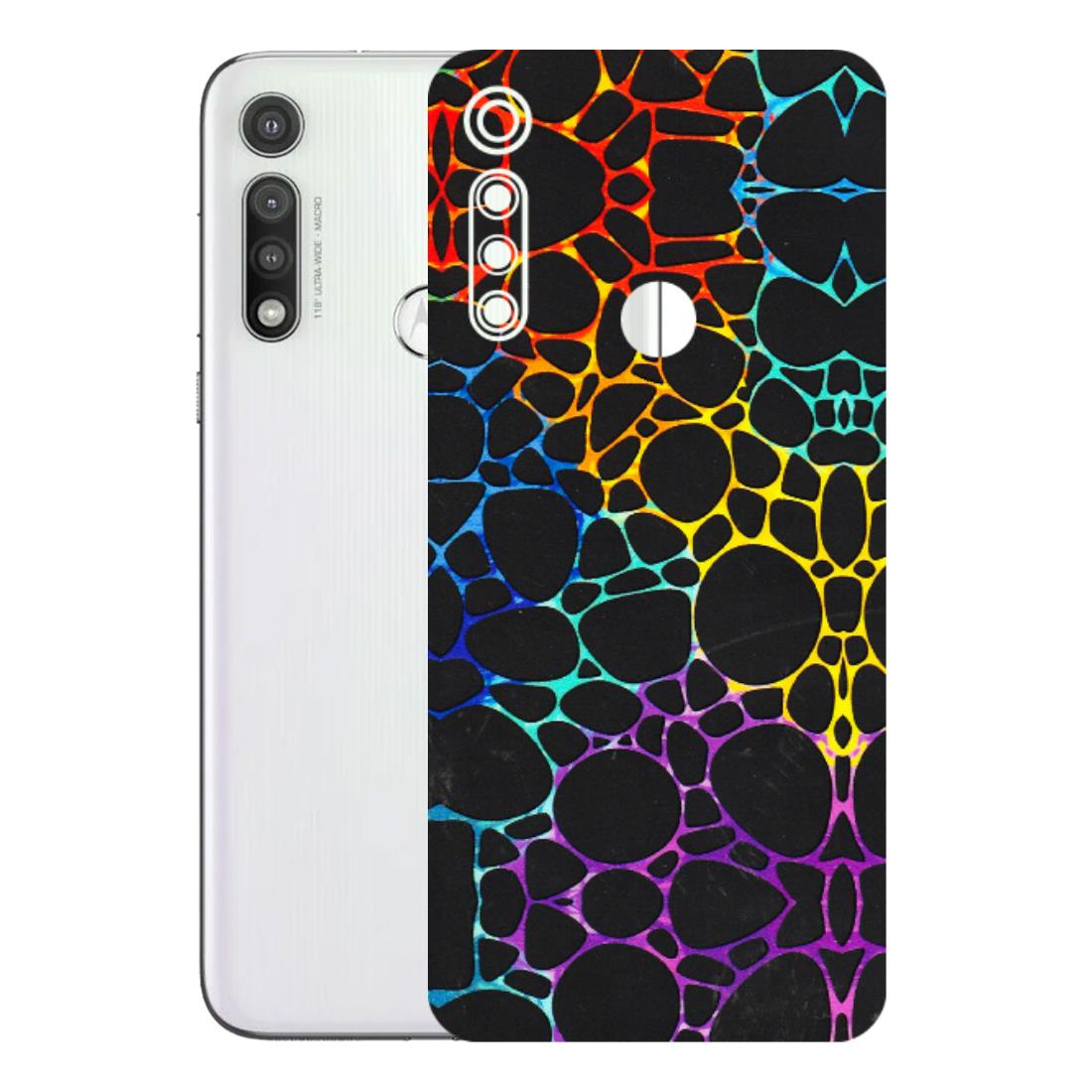 Motorola Phone Skins (All Models) - Abstract Art MultiColour - 3D Embossed Finish (L-133) Motorola Moto G Fast