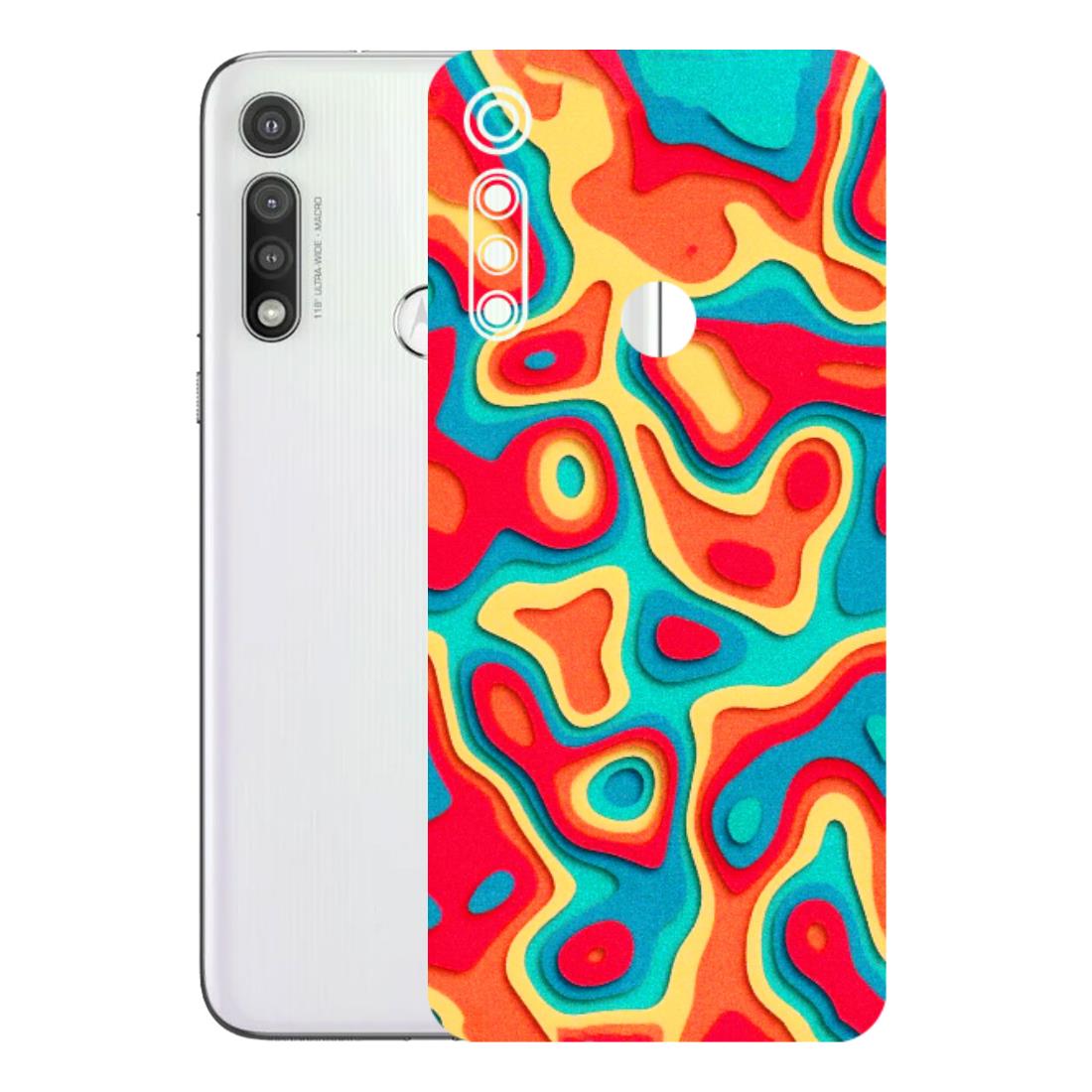 Motorola Phone Skins (All Models) - Abstract Swirl - 3D Embossed Finish (L-150) Motorola Moto G Fast