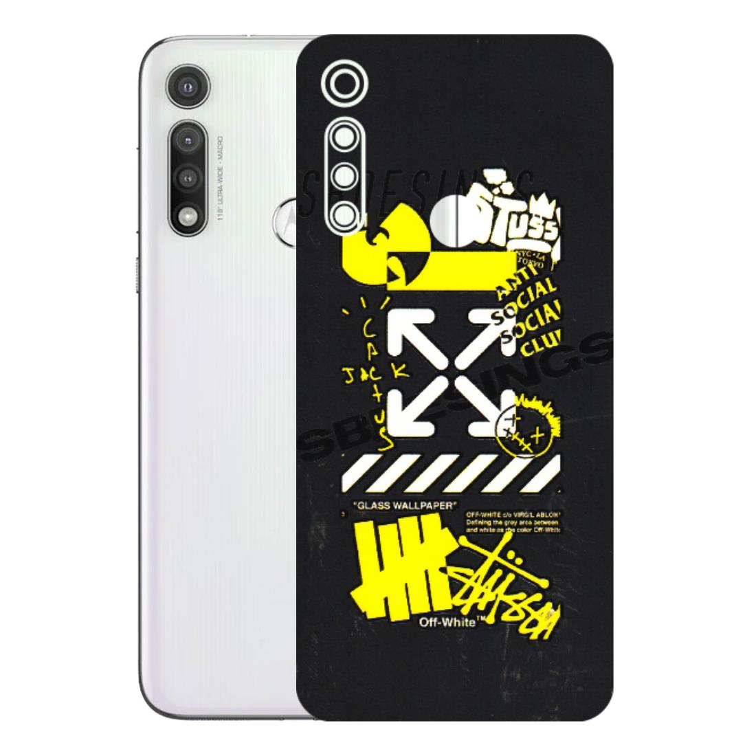 Motorola Phone Skins (All Models) - Anti Social Graffiti - 3D Embossed Finish (L-198) Motorola Moto G Fast