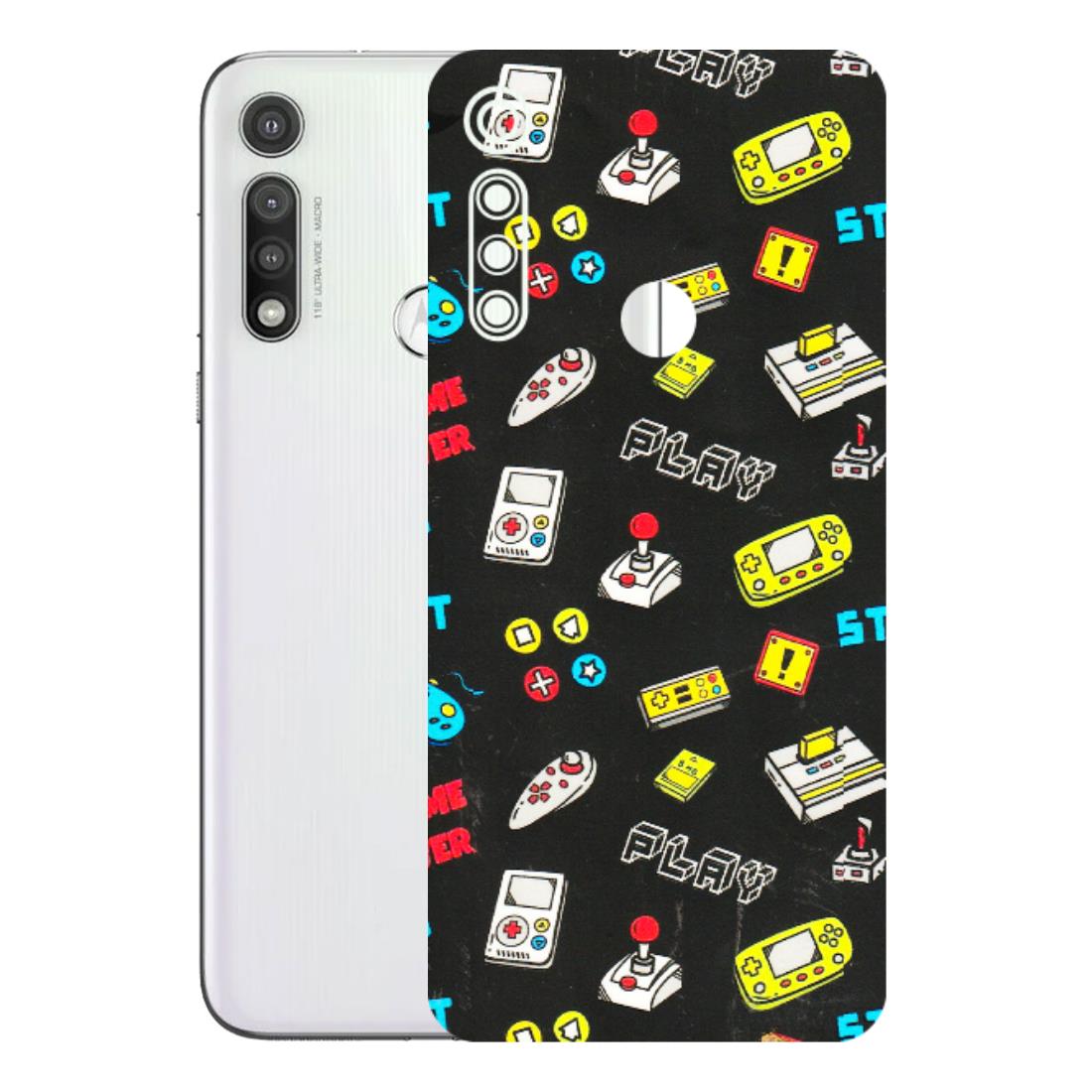 Motorola Phone Skins (All Models) - Gaming Doodles - 3D Embossed Finish (L-224) Motorola Moto G Fast