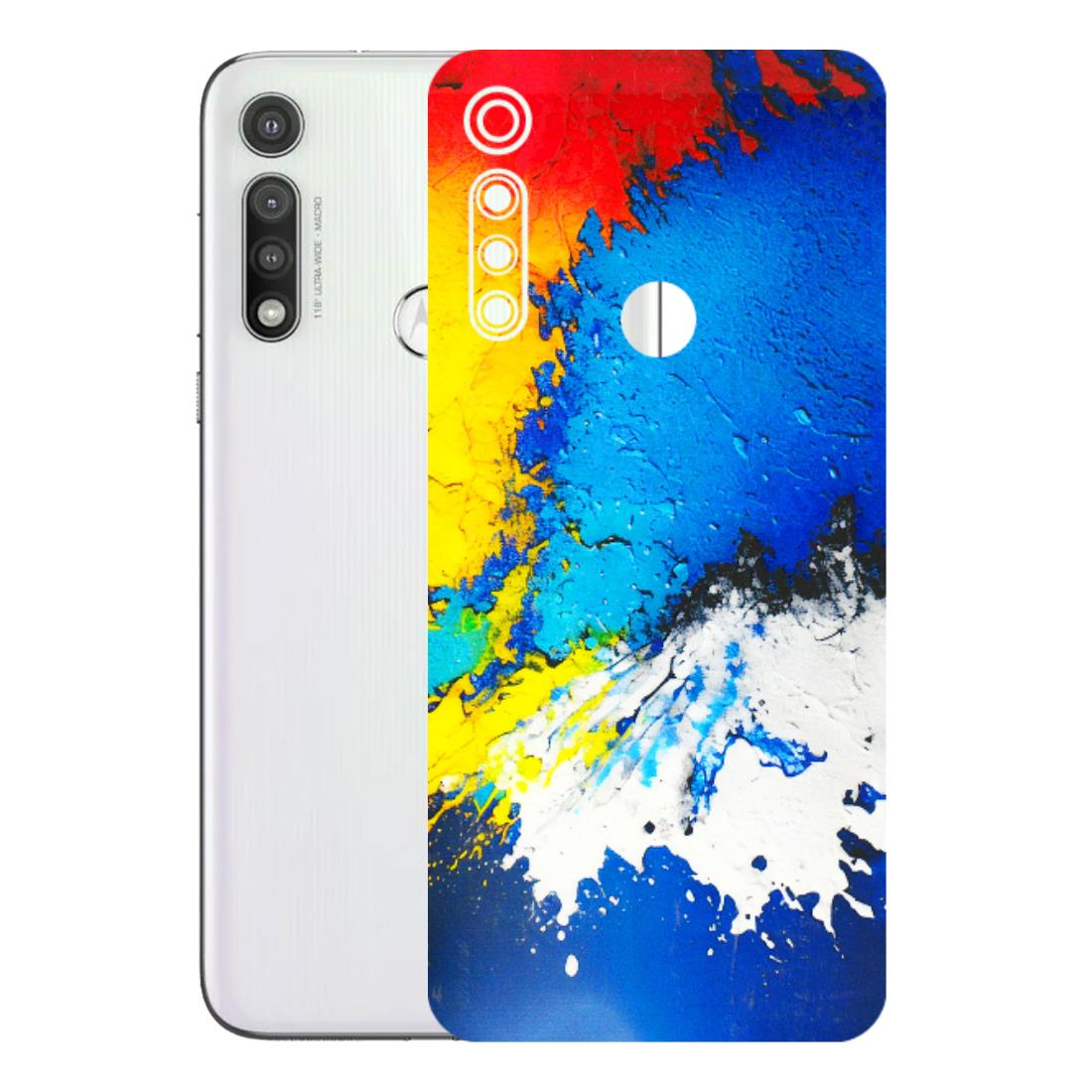 Motorola Phone Skins (All Models) - Acrylic Paint Spill - 3D Embossed Finish (L-229) Motorola Moto G Fast