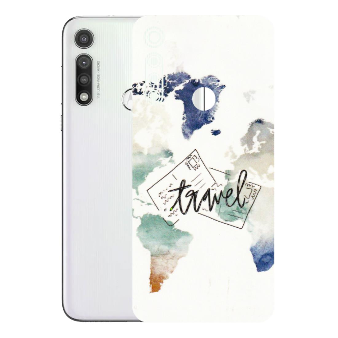 Motorola Phone Skins (All Models) - Travel The World - 3D Embossed Finish (L-232) Motorola Moto G Fast