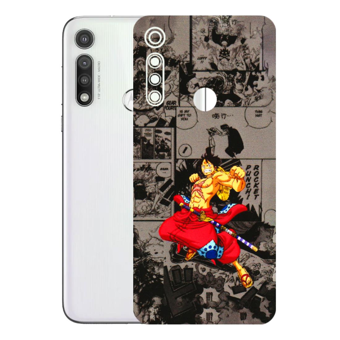 Motorola Phone Skins (All Models) - One Piece Rocket Punch Manga - 3D Embossed Finish (L-25) Motorola Moto G Fast