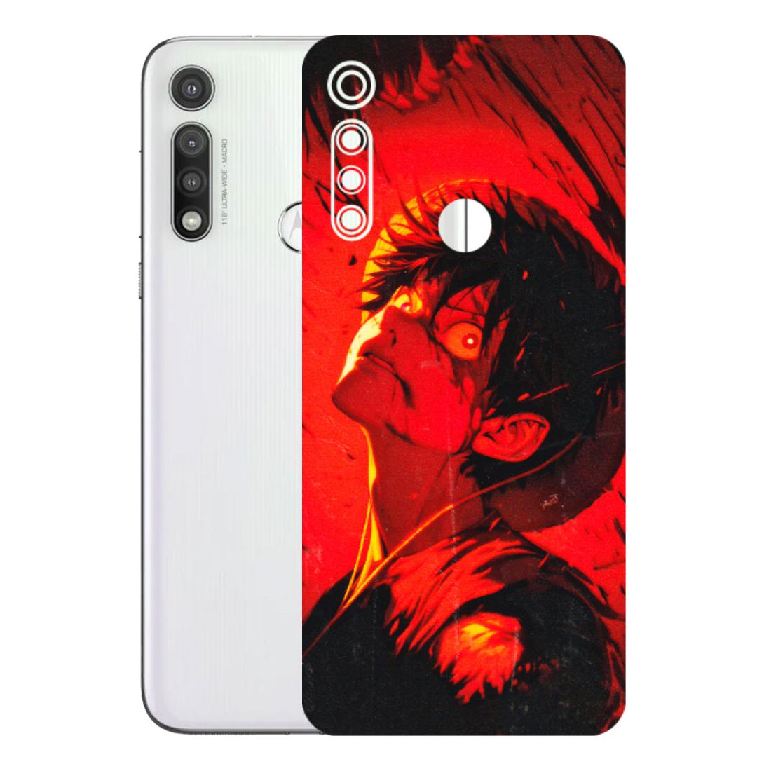 Motorola Phone Skins (All Models) - D.Luffy Power Up One Piece Anime - 3D Embossed Finish (L-326) Motorola Moto G Fast