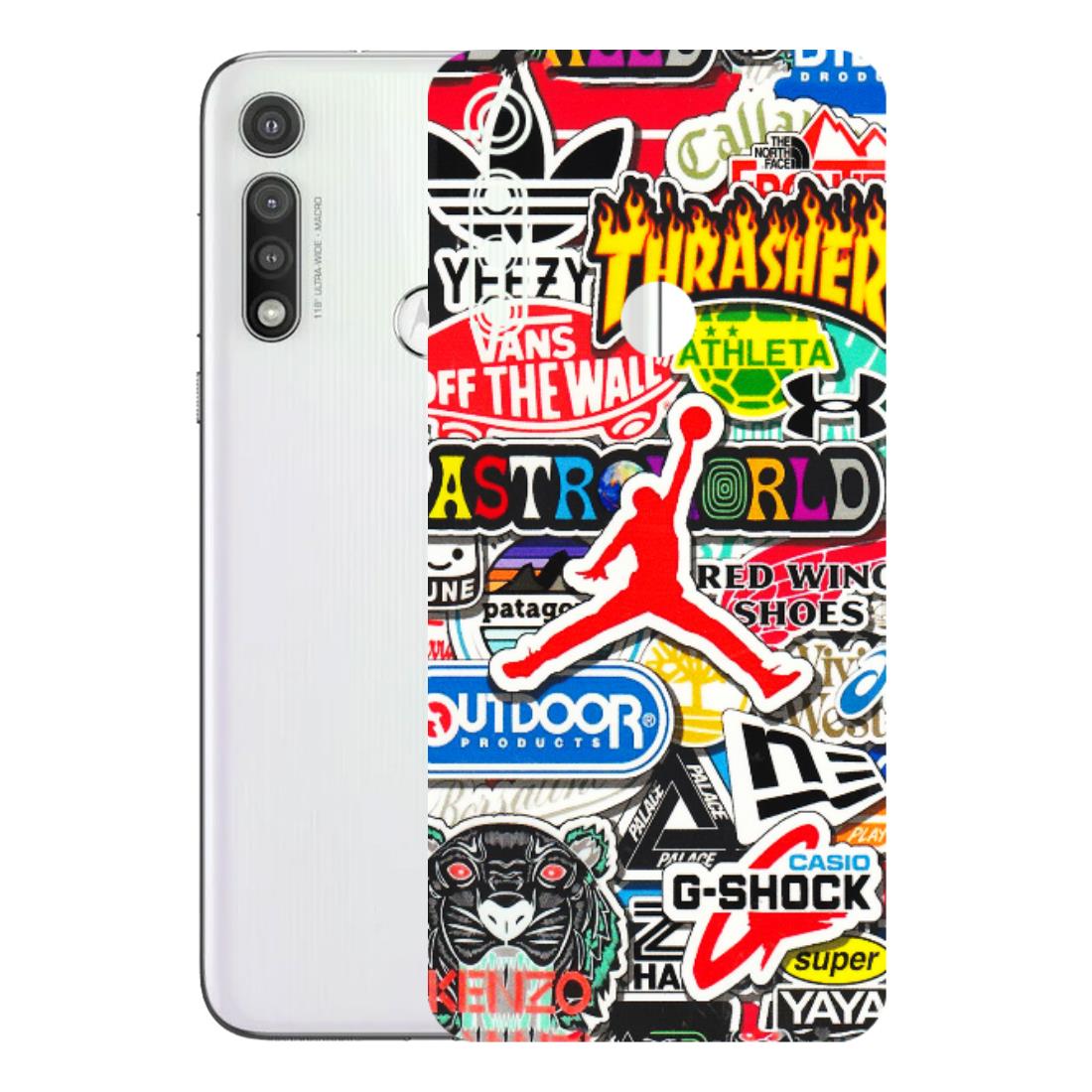 Motorola Phone Skins (All Models) - Multi Brands Sticker Graffiti - 3D Embossed Finish (L-37) Motorola Moto G Fast