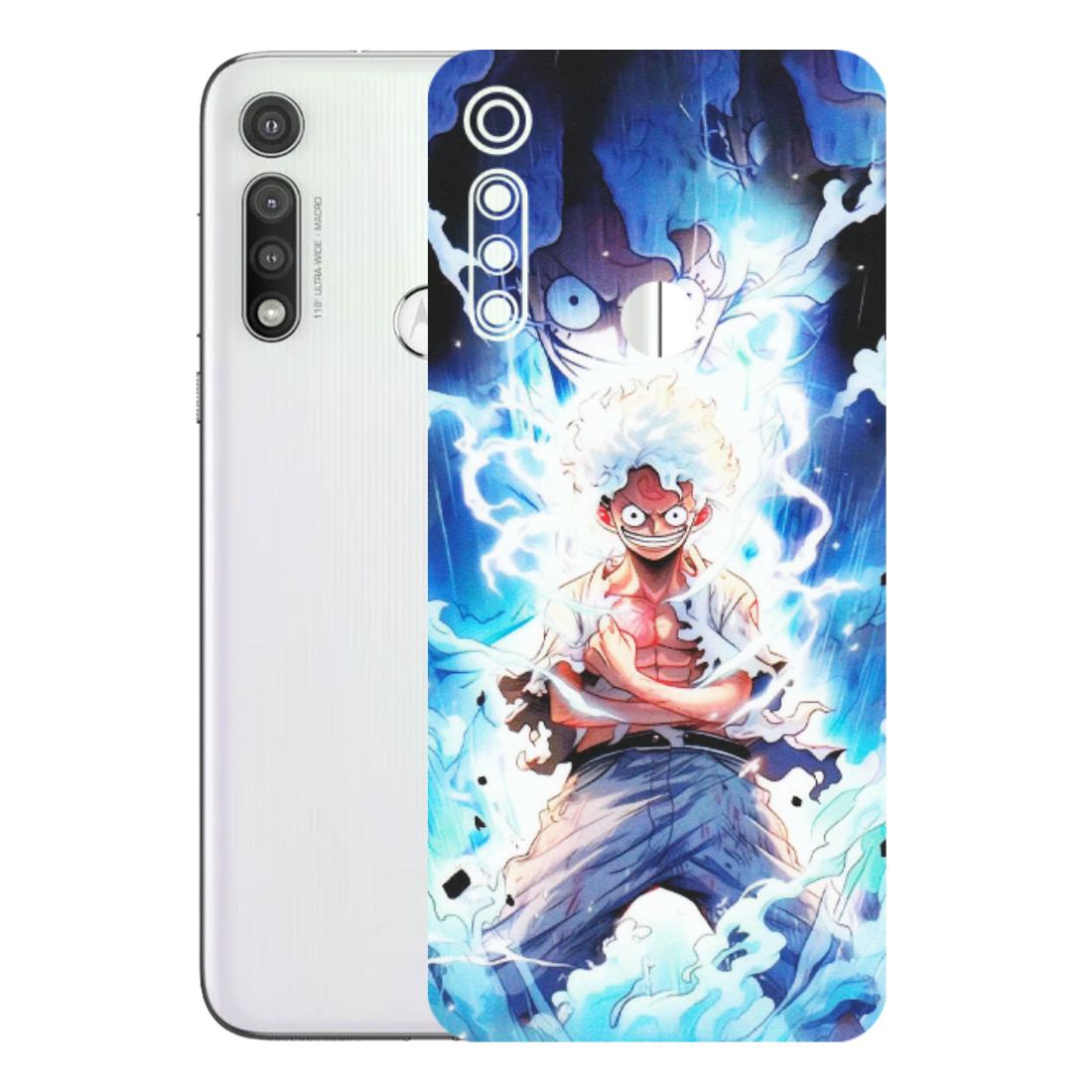 Motorola Phone Skins (All Models) - Blue Thunder Luffy Anime - Matte Finish (M-132) Motorola Moto G Fast