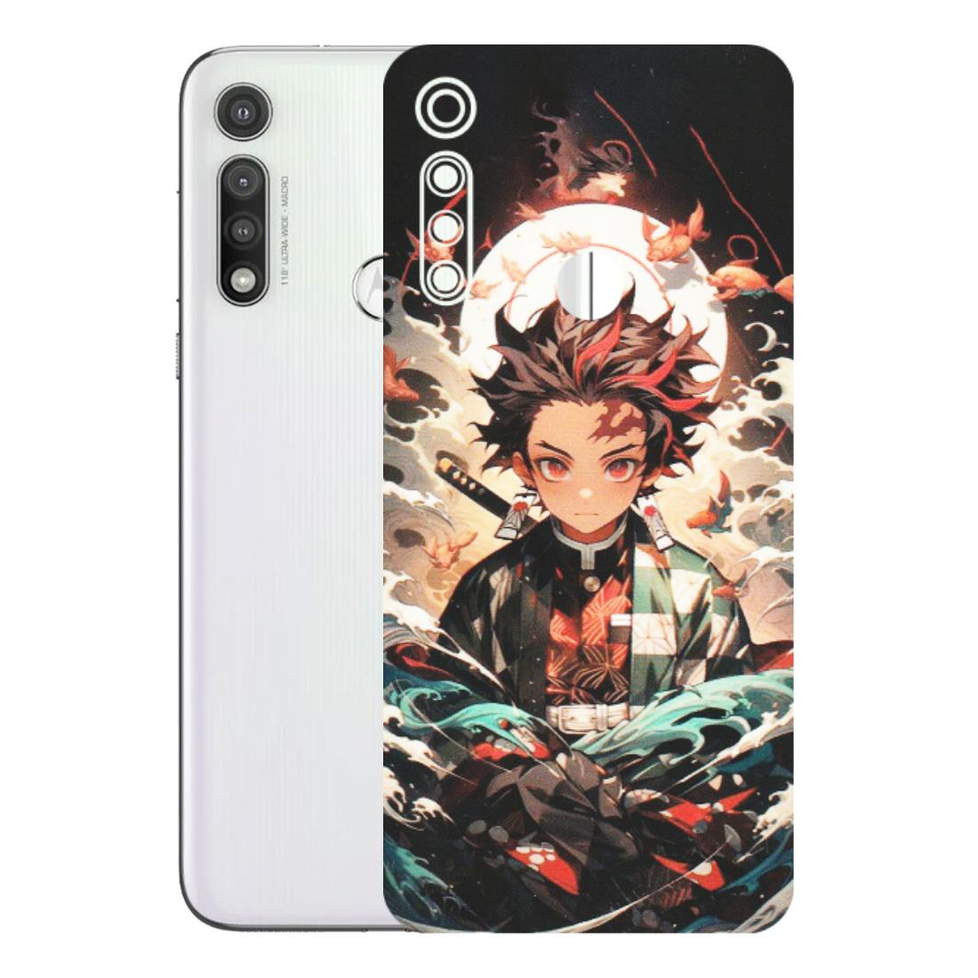Motorola Phone Skins (All Models) - Tanjiro Demon Slayer Anime - Matte Finish (M-158) Motorola Moto G Fast