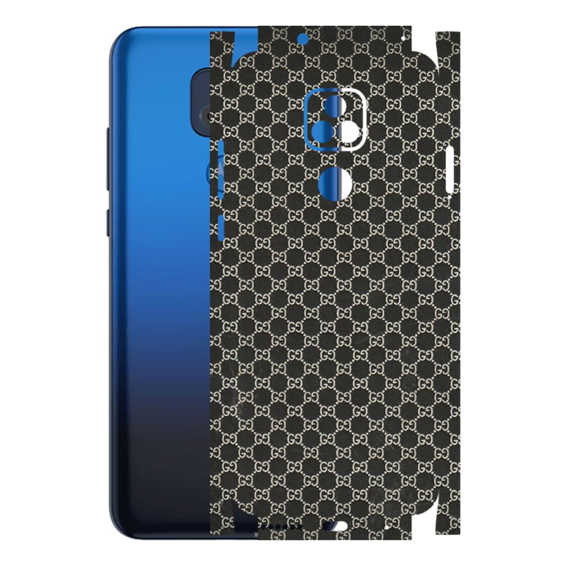 Motorola Phone Skins (All Models) - Black G Print - 3D Embossed Finish (L-109) Motorola Moto G Play