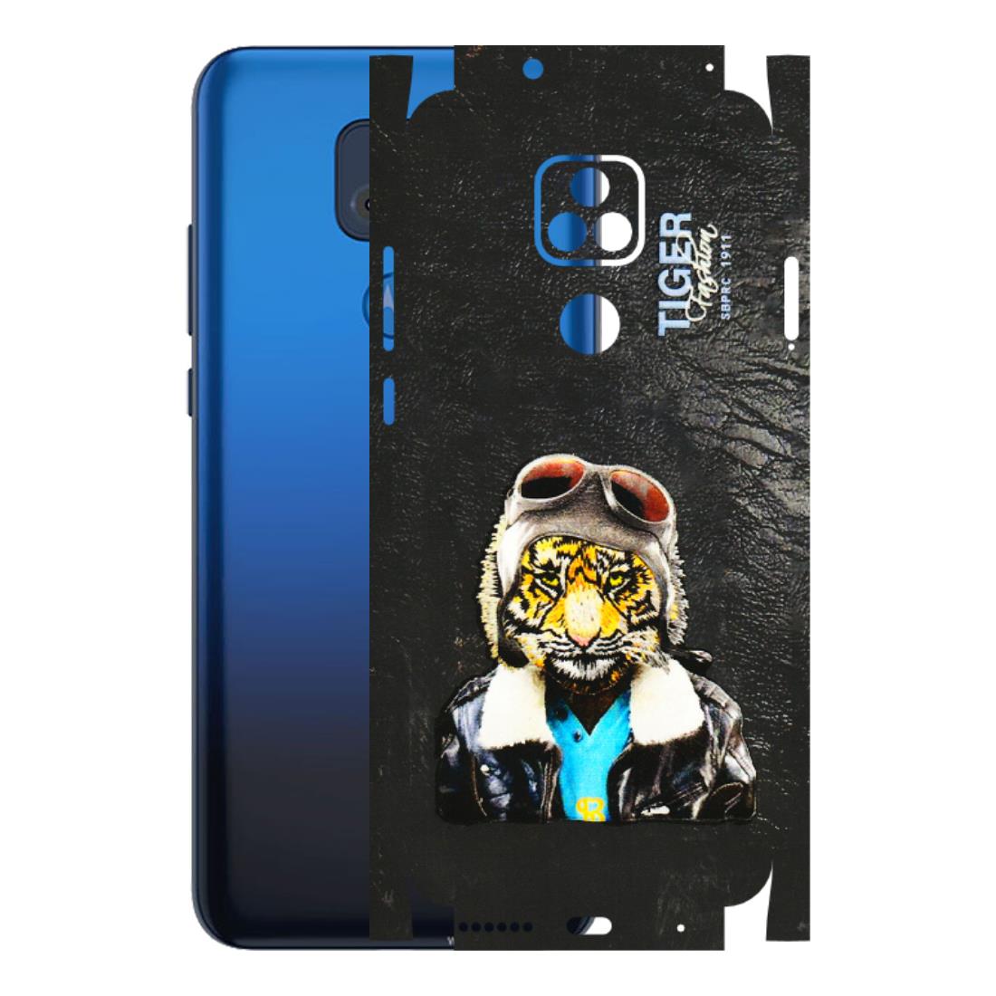 Motorola Phone Skins (All Models) - Rider Tiger - 3D Embossed Finish (L-113) Motorola Moto G Play