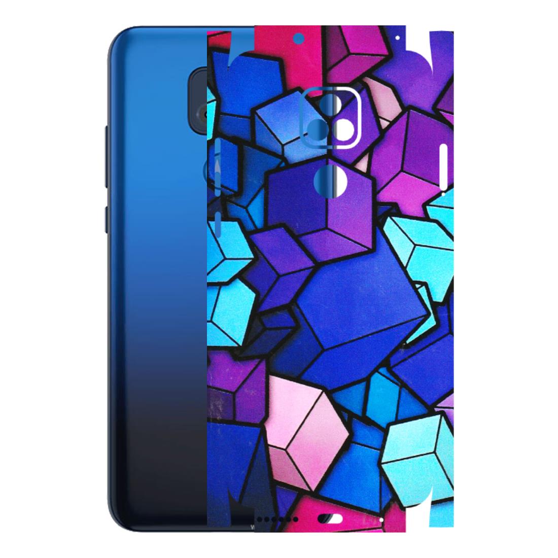 Motorola Phone Skins (All Models) - Cube Doodle - 3D Embossed Finish (L-141) Motorola Moto G Play