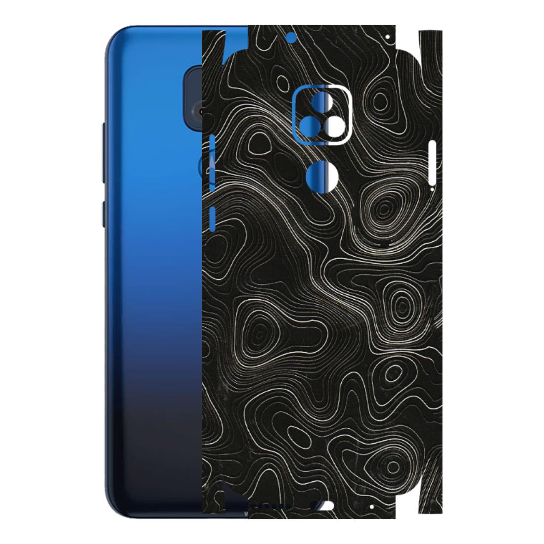 Motorola Phone Skins (All Models) - Black Swirl - 3D Embossed Finish (L-196) Motorola Moto G Play