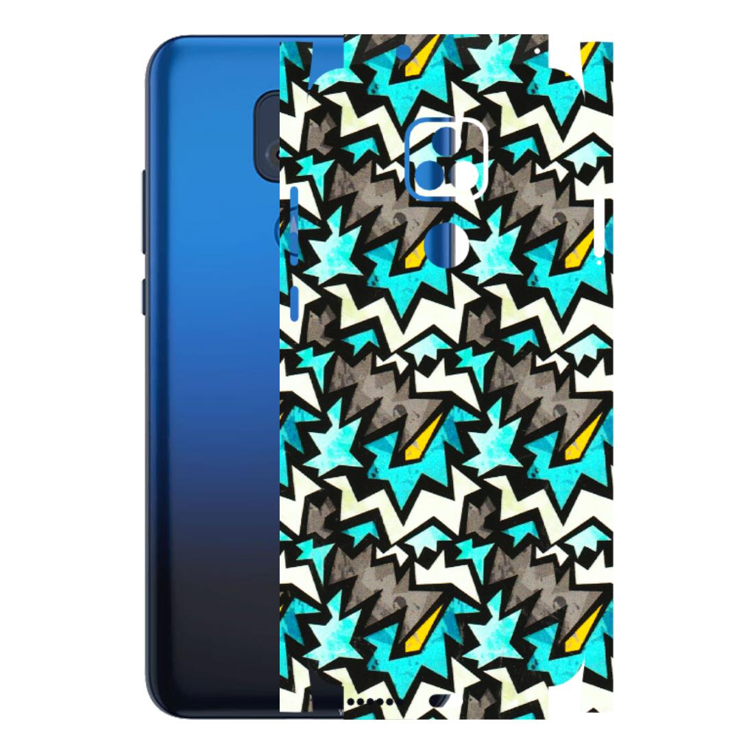 Motorola Phone Skins (All Models) - Funky Zig Zag - 3D Embossed Finish (L-223) Motorola Moto G Play