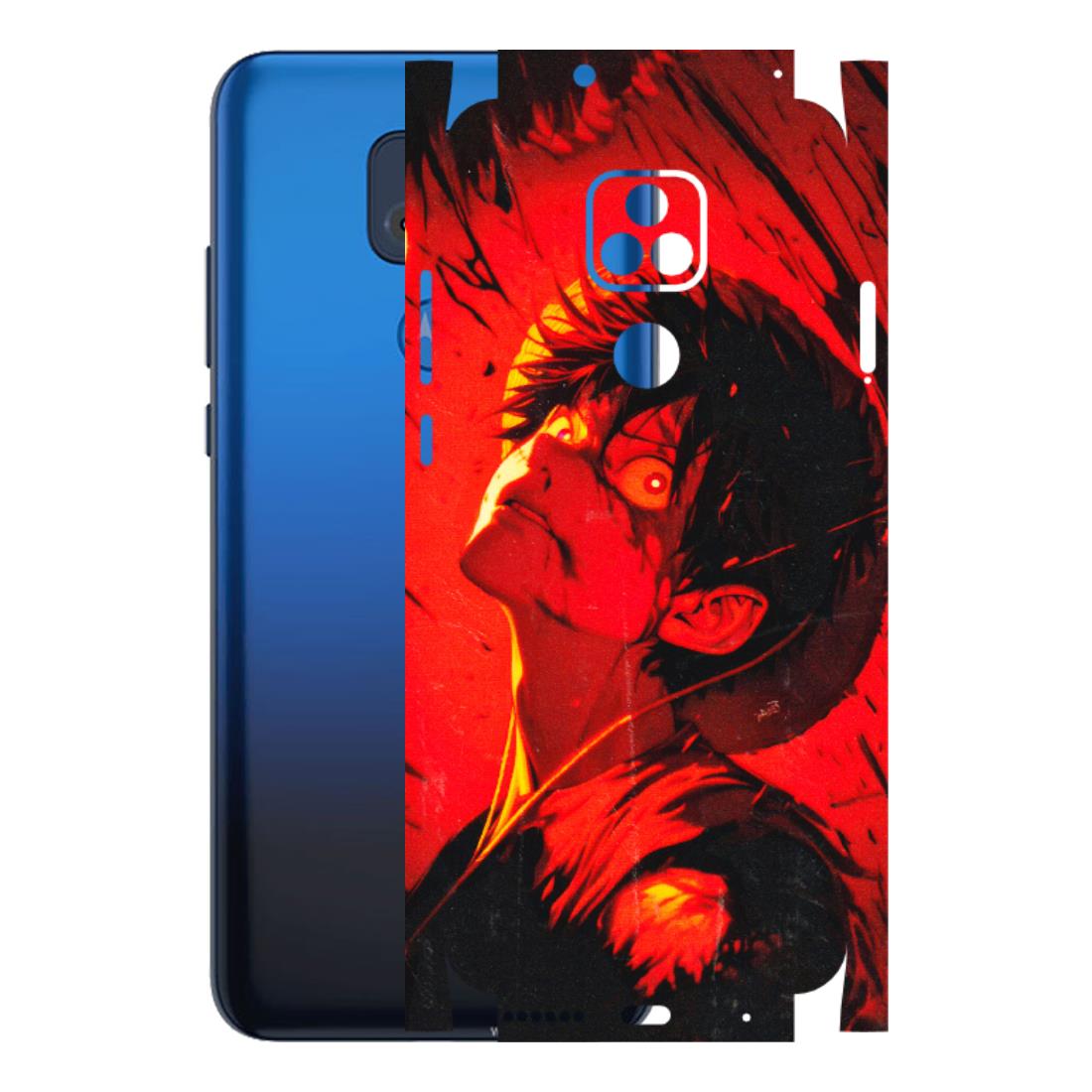 Motorola Phone Skins (All Models) - D.Luffy Power Up One Piece Anime - 3D Embossed Finish (L-326) Motorola Moto G Play