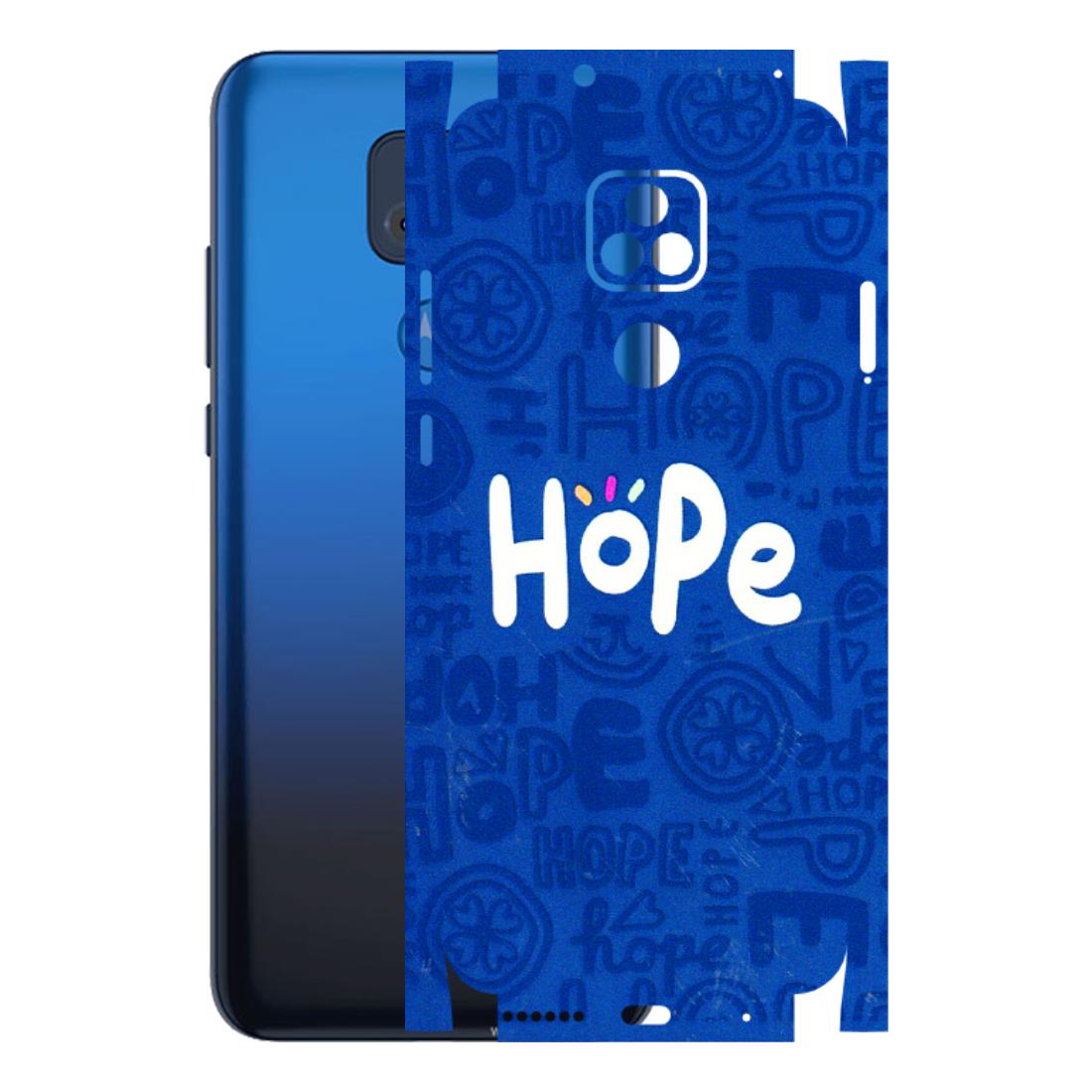 Motorola Phone Skins (All Models) - Hope Doodles Blue - 3D Embossed Finish (L-43) Motorola Moto G Play